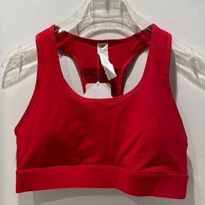 NWT fabletics red on the go sports bra XL